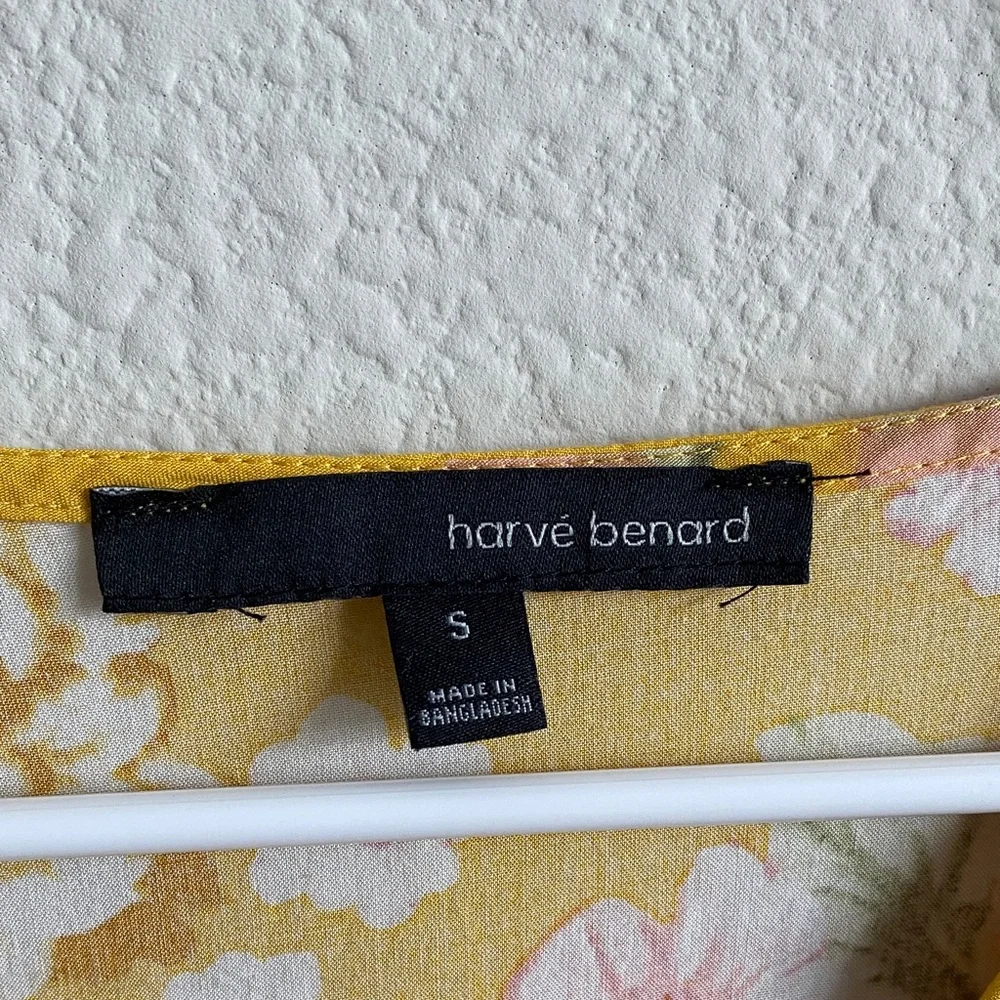 Harve Benard Yellow Floral Blouse - Picture 2 of 12